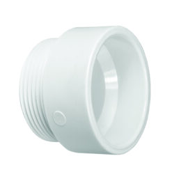 4" SCH 40 PVC DWV MALE X HUB ADAPTER