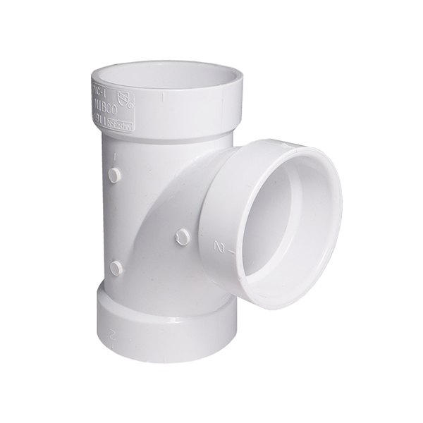 2" X 2" X 1-1/2" SCH 40 PVC DWV SANITARY TEE 2" X 2" X 1-1/2" SCH 40 PVC DWV SANITARY TEE