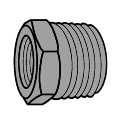 LEGEND VALVE FTG-I 1X3/4 BLK BSH 1 X 3/4 BLACK IRON HEX BUSHING