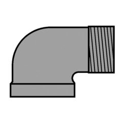 LEGEND VALVE 51944 1-1/4 BLACK IRON 90 DEG ST ELBO