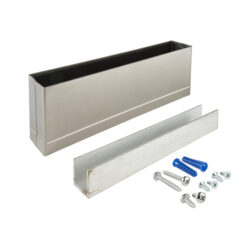 S/S PILASTER SHOE WITH ANCHOR 5" X 1-1/4"