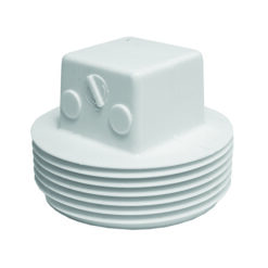 4" SCH 40 PVC DWV PLUG SQUARE HEAD