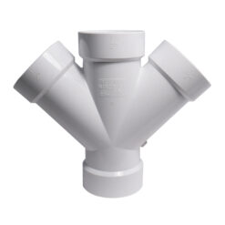 NIBCO 49260 2" SCH 40 PVC DWV 45 DEG DBL WYE