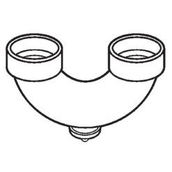 2" SCH 40 PVC DWV RETURN BEND W/CLEANOUT