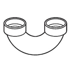 2" SCH 40 PVC DWV RETURN BEND