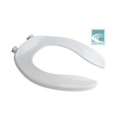 CLOSET SEAT - WHITE ELONGATED OPEN FRONT LESS COVER
