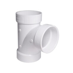 3" X 3" X 2" SCH 40 PVC DWV SANITARY TEE