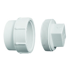 4" SCH 40 PVC DWV FTG CLEANOUT W/PLUG