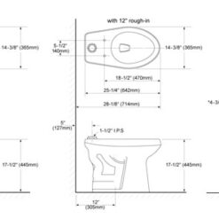 TOTO CT705ELN-01 1.28 GPF ADA ELONGATED FLOOR MOUNTED CLOSET WHITE