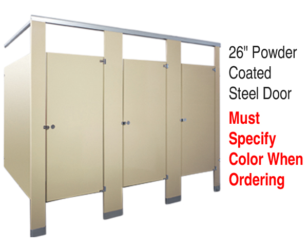 GLOBAL PARTITIONS 26" POWDER COAT STEEL DOOR W/HDWE (MUST SPECIFY COLOR & HANDLING) GLOBAL PARTITIONS 26" POWDER COAT STEEL DOOR W/HDWE (MUST SPECIFY COLOR & HANDLING)