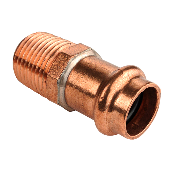 PROPRESS CPMA114 1-1/4" PRESS X 1-1/4" MALE ADAPTER - COPPER CRIMP PROPRESS CPMA114 1-1/4" PRESS X 1-1/4" MALE ADAPTER - COPPER CRIMP