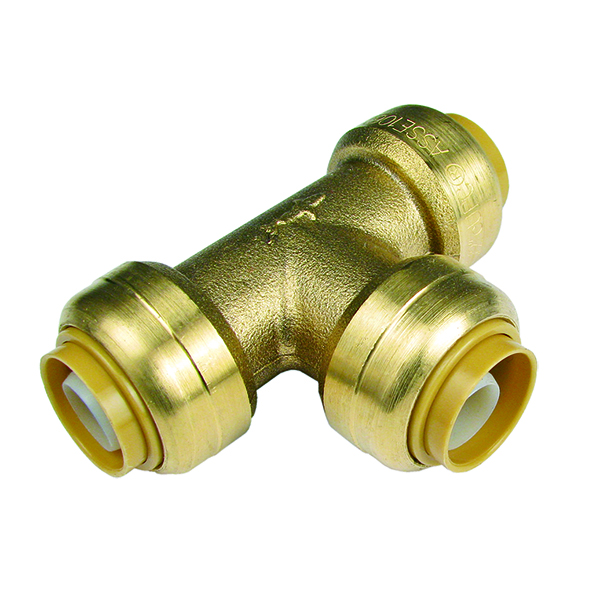 1-1/2" X 1-1/2" X 1-1/4" REDUCING TEE - PUSH FITTING 1-1/2" X 1-1/2" X 1-1/4" REDUCING TEE - PUSH FITTING
