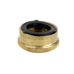 3/4" BRASS HOSE END CAP W/ WASHER