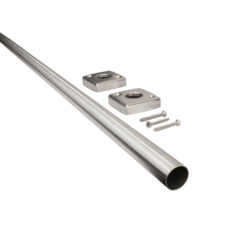 BOBRICK 1” x 72” HD SHOWER CURTAIN ROD S/S W/ FLANGES