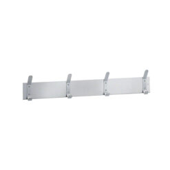 3’ S/S TOWEL HOOK STRIP W/ 4 HOOKS