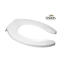 CHURCH CLOSET SEAT ELONG OPEN FRONT WHT