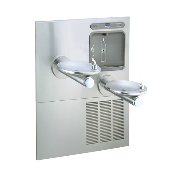 ELKAY TWO-LEVEL SWIRLFLO WALL MOUNT WATER COOLER AND EZH2O BOTTLE FILLER ELKAY TWO-LEVEL SWIRLFLO WALL MOUNT WATER COOLER AND EZH2O BOTTLE FILLER