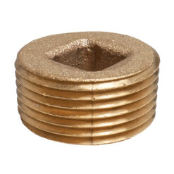 BRASS PLUG - IPS COUNTERSUNK 3/8”