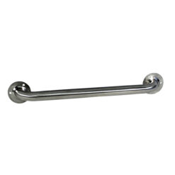S/S GRAB BAR 18" STRAIGHT EXPOSED FLANGE