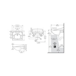 8” WALL MT SINK AND GRID DRAIN PACKAGE