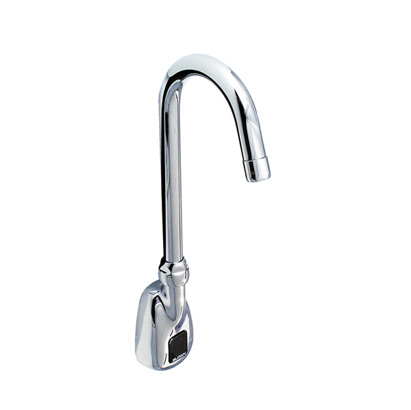 OPTIMA PLUS GOOSENECK FAUCET BACK MOUNT CONNECTION - 2.2 GPM (BATTERY POWERED) OPTIMA PLUS GOOSENECK FAUCET BACK MOUNT CONNECTION - 2.2 GPM (BATTERY POWERED)