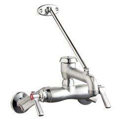 CHICAGO FAUCET 445-VBRRCF RC SERVICE SINK FAUCET W/VB & INTEGRAL STOPS