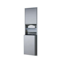 BOBRICK B-3944 RECESSED PAPER TOWEL DISPENSER / WASTE RECEPTACLE