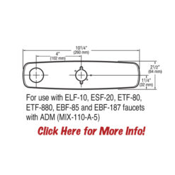 TRIM PLATE - OPTIMA PLUS - 8"