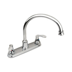 CLEVELAND FAUCET 40617 CHROME TWO-HANDLE HIGH ARC KITCHEN FAUCET