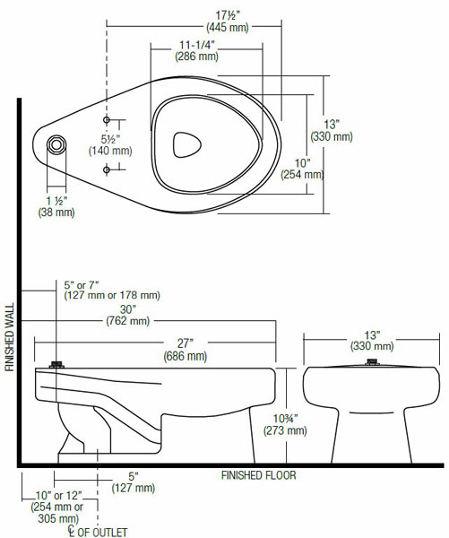 SLOAN ST2309 COMPLETE VITREOUS CHINA TOP SPUD UNIVERSAL JUNIOR WATER CLOSET SLOAN ST2309 COMPLETE VITREOUS CHINA TOP SPUD UNIVERSAL JUNIOR WATER CLOSET