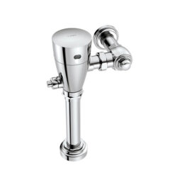 M-POWER CHROME ELECTRONIC FLUSH VALVE 1-1/2” WATER CLOSET 1.0/1.6 GPF BATTERY POWERED