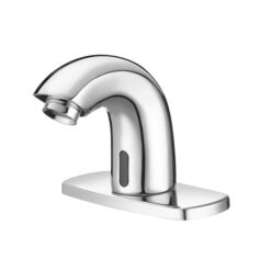 SENSOR FAUCET W/ 4” TRIM PLATE 0.5 GPM - BATTERY OPERATED
