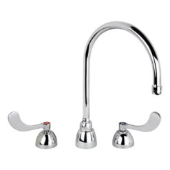 CHICAGO FAUCET 786-GN8AE3ABCP 8” CONCEALED FAUCET W/ GOOSENECK SPOUT