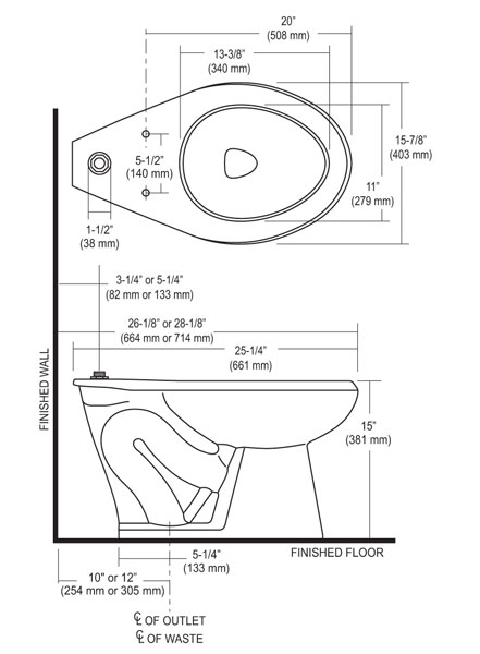 FLOOR MOUNTED 1.1 GPF TO 1.6 GPF UNIVERSAL TOILET FLOOR MOUNTED 1.1 GPF TO 1.6 GPF UNIVERSAL TOILET