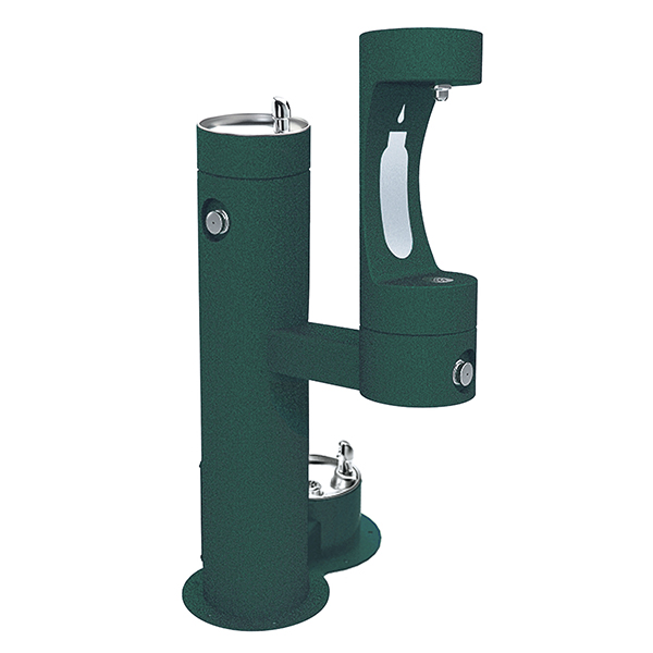 ELKAY LK4420BF1LDB - OUTDOOR EZH2O BOTTLE FILLING STATION BI-LEVEL WITH PET STATION ELKAY LK4420BF1LDB - OUTDOOR EZH2O BOTTLE FILLING STATION BI-LEVEL WITH PET STATION