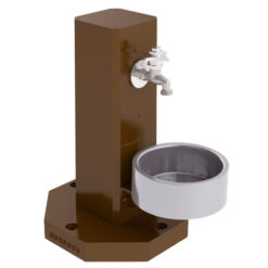 MURDOCK M-PFS - SQUARE PEDESTAL SPIGOT WITH CAST ALUMINUM PET BOWL