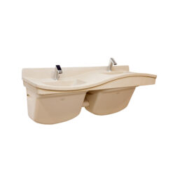 BRADLEY 2-BOWL FREQUENCY LAVATORY SYSTEM - (RIGHT SIDE-HIGH)