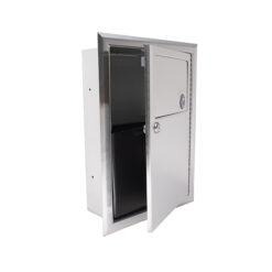 S/S RECESSED SANITARY NAPKIN DISPOSAL