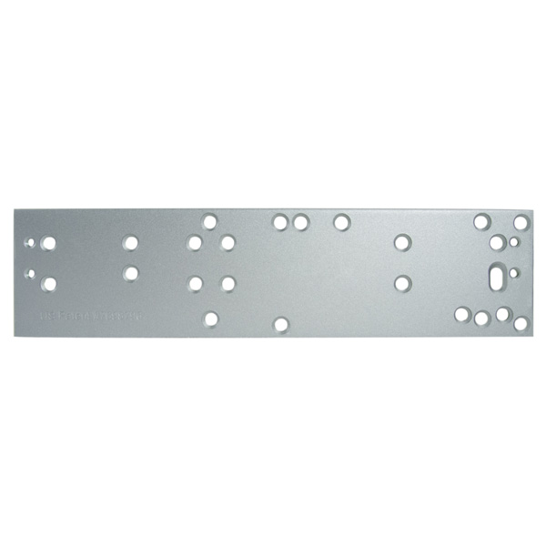ALUM DOOR CLOSER W/ COVER & UNIVERSAL MOUNTING PLATE ALUM DOOR CLOSER W/ COVER & UNIVERSAL MOUNTING PLATE