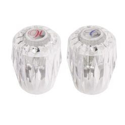 LG HOT & COLD ACRYLIC HANDLES W/ INDEXES
