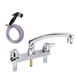 8" KITCHEN FAUCET W/ 8" SPOUT & SPRAY