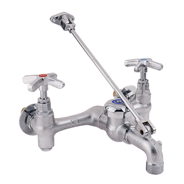 ZURN Z966-SF 8” WALL MT SERVICE SINK FAUCET W/ VACUUM BREAKER & WALL BRACKET ZURN Z966-SF 8” WALL MT SERVICE SINK FAUCET W/ VACUUM BREAKER & WALL BRACKET