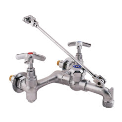 ZURN Z966-SF 8” WALL MT SERVICE SINK FAUCET W/ VACUUM BREAKER & WALL BRACKET