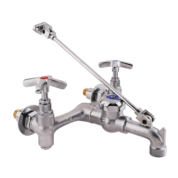 ZURN Z966-SF 8” WALL MT SERVICE SINK FAUCET W/ VACUUM BREAKER & WALL BRACKET ZURN Z966-SF 8” WALL MT SERVICE SINK FAUCET W/ VACUUM BREAKER & WALL BRACKET