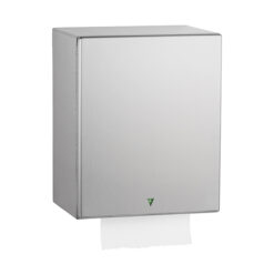 BOBRICK B-2974 SURFACE MOUNTED AUTOMATIC ROLL PAPER TOWEL DISPENSER WITH LED LIGHT - STAINLESS STEEL