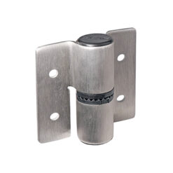 BOBRICK 1002331 1” LAMINATE SS PARTITION HINGE WITH CAM INSTALLED TOP HINGE LH INSWING/RH OUTSWING WITH NO CAM INSTALLED BOTTOM HINGE RH INSWING/LH OUTSWING