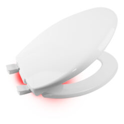 TOILET SEAT - ELONGATED SLOW-CLOSE W/LID (WHITE) W/ NIGHT LIGHT