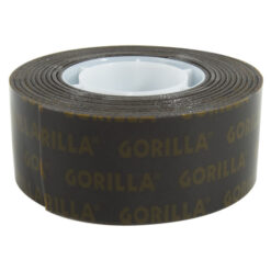 GORILLA GLUE 6055002 GORILLA BLACK DOUBLE SIDED MOUNTING TAPE 1 IN. X 60 IN.HEAVY DUTY HOLDS UP TO 30 LBS