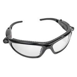 SAS SAFETY CORP 5420-50 LED INSPECTORS SAFETY GLASSES W/LED LIGHTS BLACK FRAME /CLEAR LENS