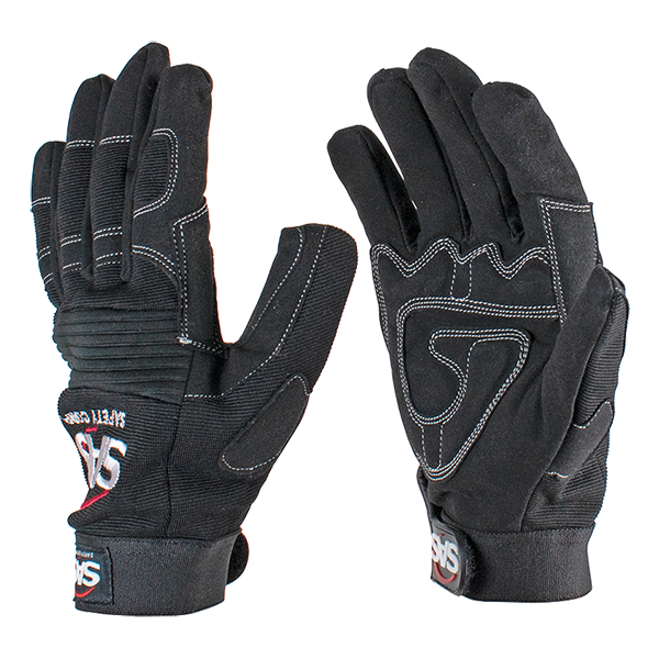 SAS SAFETY CORP 6713 LG MECHANICS IMPACT BREATHABLE NYLON TOP GLOVES W/ PADDED PALM SAS SAFETY CORP 6713 LG MECHANICS IMPACT BREATHABLE NYLON TOP GLOVES W/ PADDED PALM